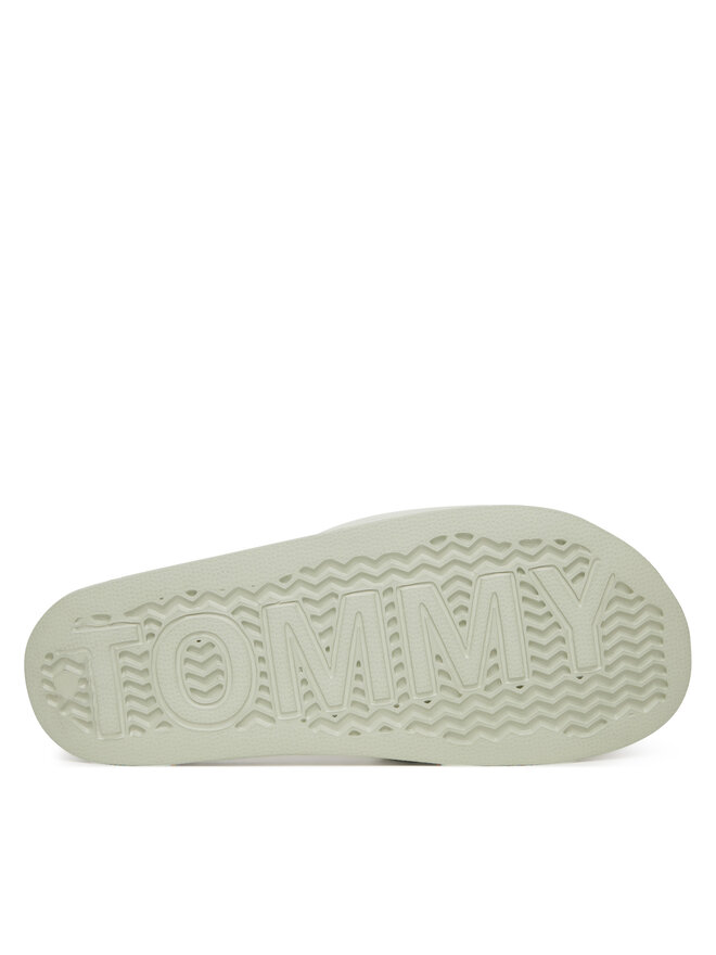 Tommy Jeans Natikači Tommy Jeans Flag Pool Slide Patent EN0EN02901 Zelena