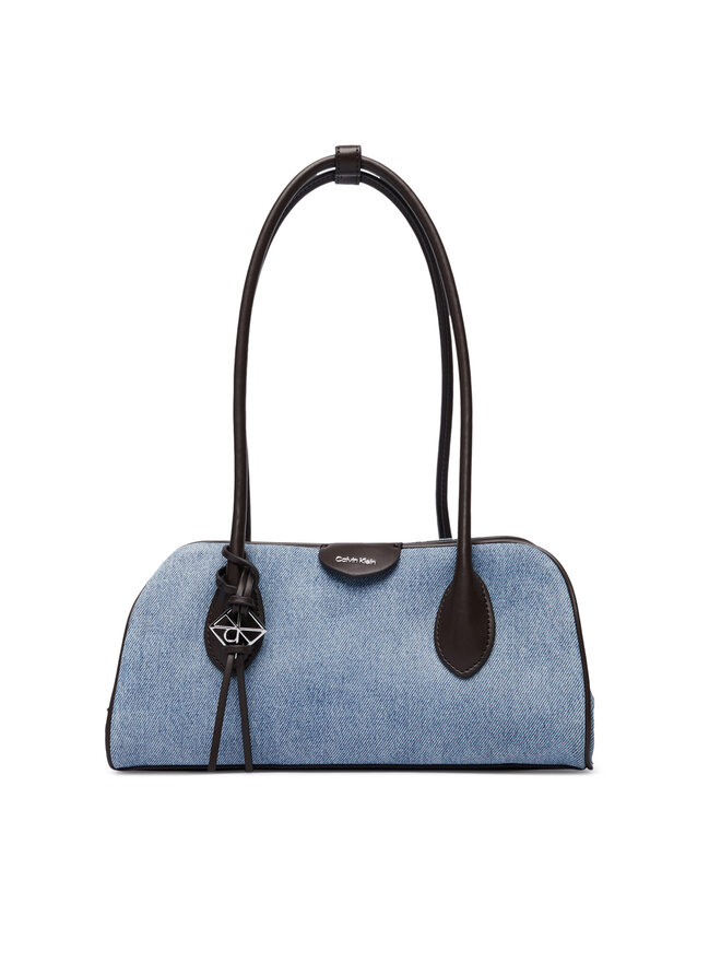 Calvin Klein Handtasche Calvin Klein Emblem Trio Denim Shoulder Bag LV04F3830G Blau