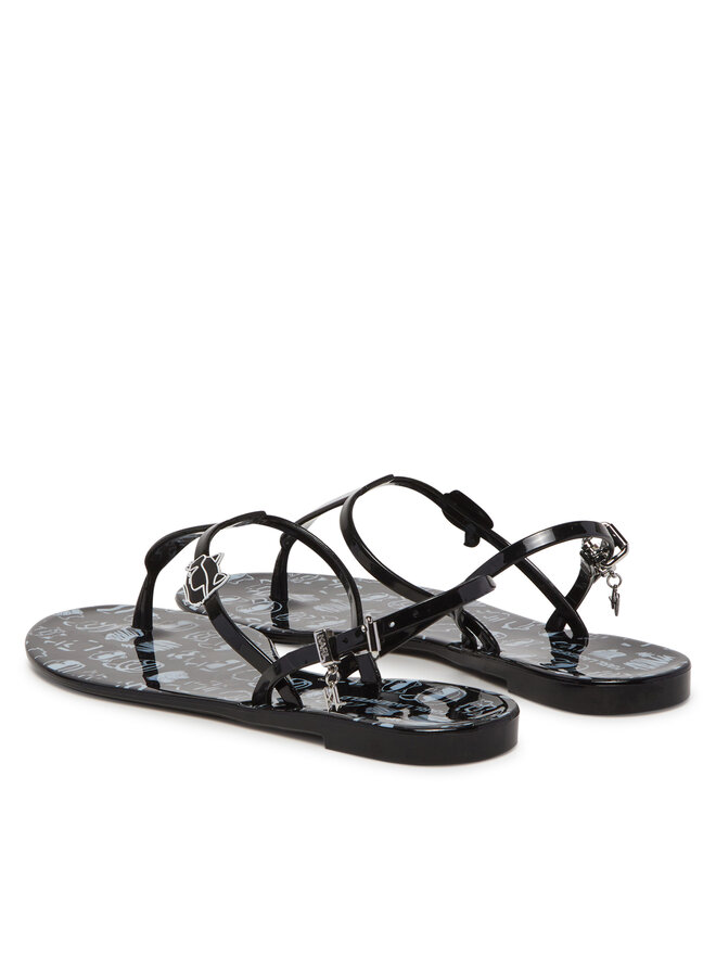 KARL LAGERFELD Sandale KARL LAGERFELD Jelly KL80002G Negru