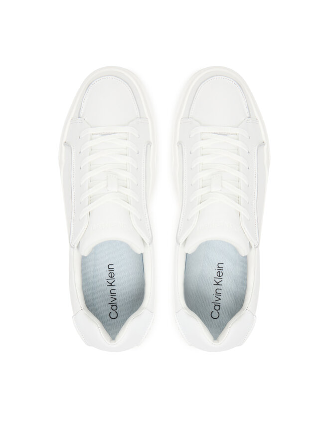 Calvin Klein Sneakers Calvin Klein Chunky Cupsole Lace Up Lth Pinch YM0YM01454 Weiß