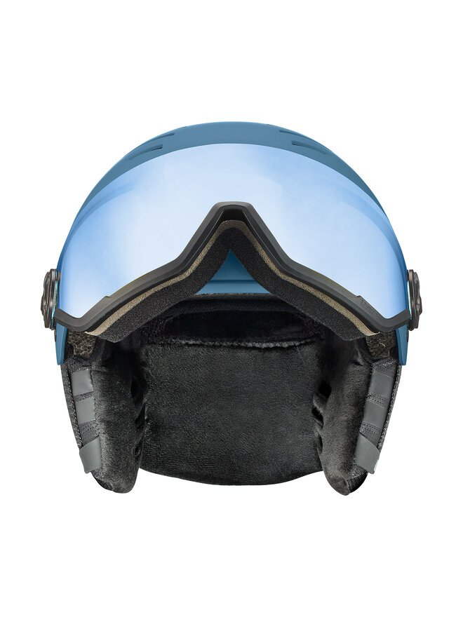 Uvex Kask narciarski Uvex Wanted Visor 56/6/262/00/05 Niebieski