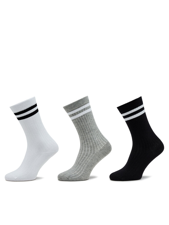Lot de 3 paires de chaussettes hautes unisexe Pepe Jeans Rib Cr 3P PLU3002 Multicolore chaussures