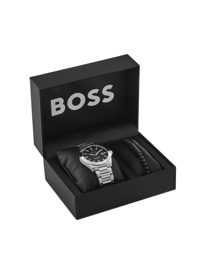 BOSS Set orologio e braccialetto BOSS Strike - Gift Set 1570180 Argento