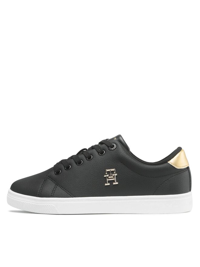 Tommy Hilfiger Sneakers Tommy Hilfiger Essential Th Gold Sneaker FW0FW07043 Schwarz
