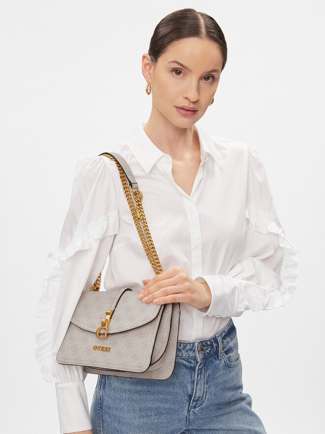Guess Ročna torba Guess G James Logo (QC) HWQC92 13200 Bež
