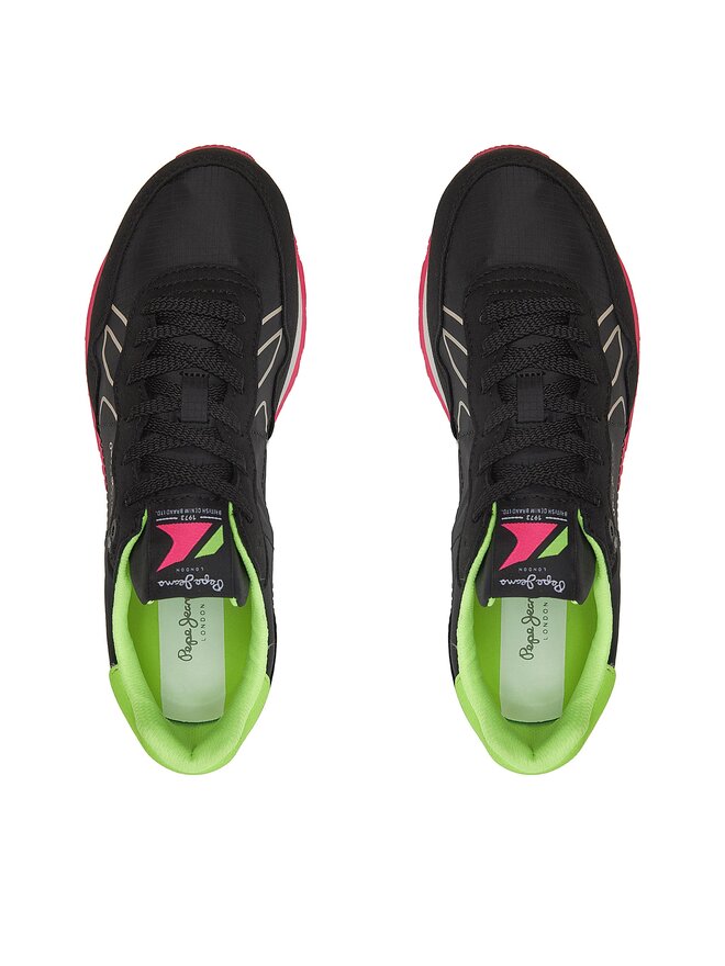Pepe Jeans Снікерcи Pepe Jeans Brit Neon W PLS40011 Чорний