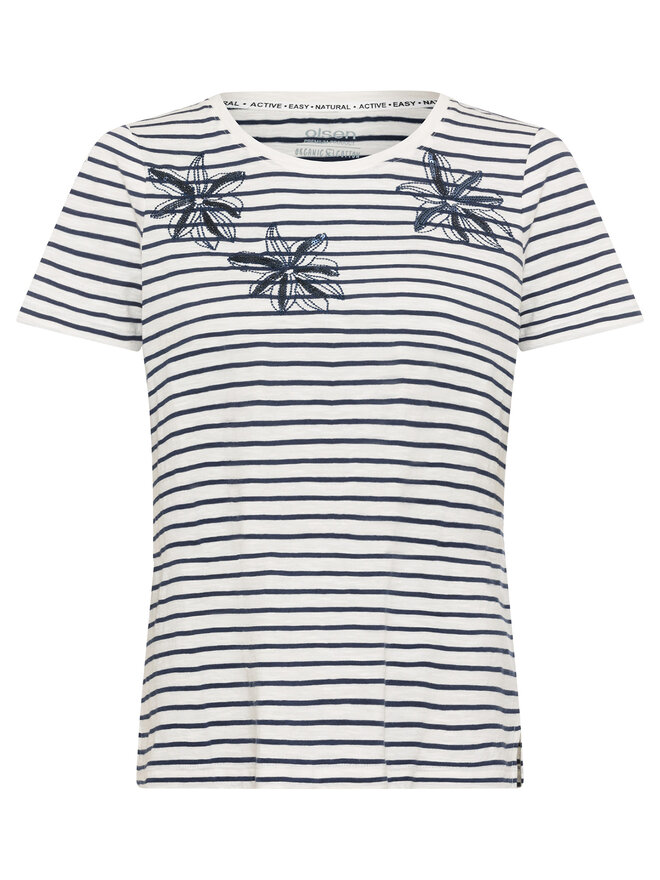 Olsen Olsen Camiseta 11105068 Écru Regular Fit
