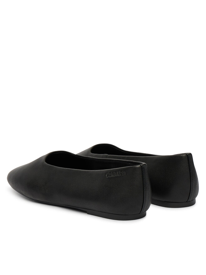 Calvin Klein Ballerinas Calvin Klein Round Ballerina Lth HW0HW02943 Schwarz
