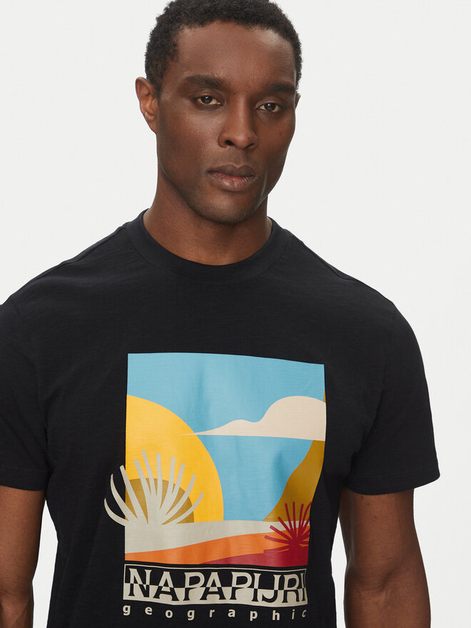 Napapijri Napapijri T-Shirt S-Arbia NP0A4IE3 Μαύρο Regular Fit