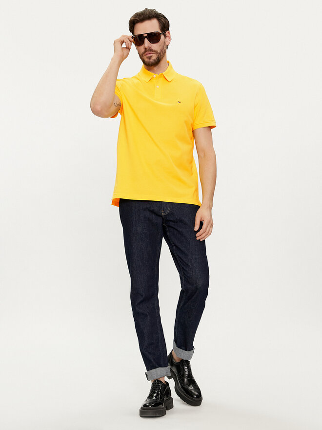Tommy Hilfiger Tommy Hilfiger Поло 1985 MW0MW17770 Жовтий Regular Fit