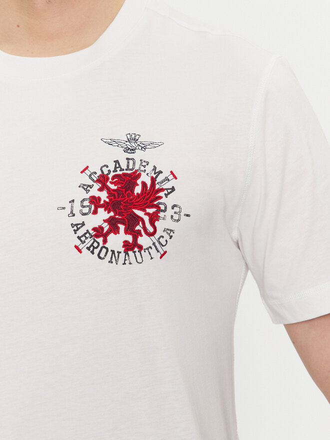 Aeronautica Militare Aeronautica Militare Camiseta 241TS2201J629 Blanco Regular Fit