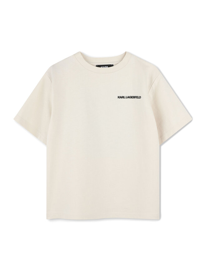 Karl Lagerfeld Kids Karl Lagerfeld Kids Póló Z30440 S Fehér Regular Fit