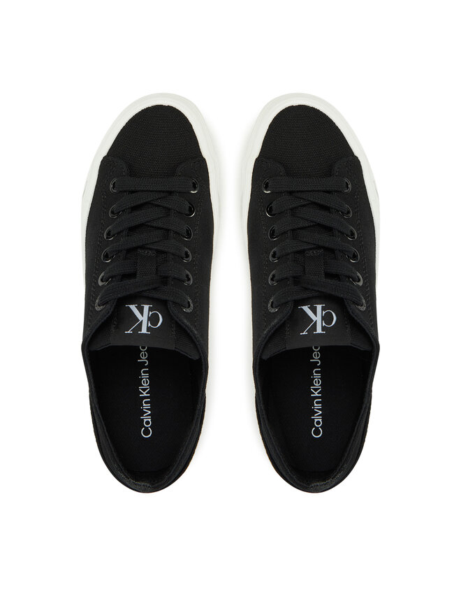 Calvin Klein Jeans Tenisenes Calvin Klein Jeans Vulc Flatform Low Cv Mg YW0YW01763 Melns