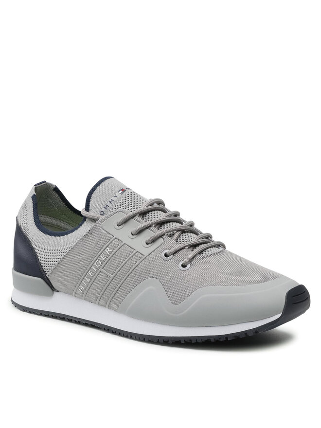 Sneakers Tommy Hilfiger Iconic Sock Knit Runner FM0FM03615 Gris chaussures