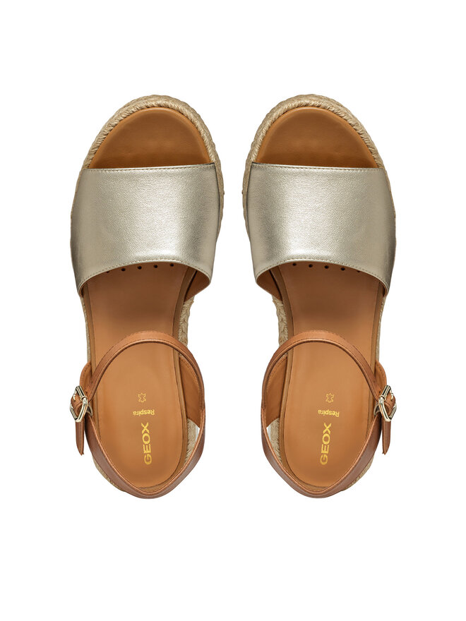 Geox Espadryle Geox D Eolie D55SRC 0Y243 C2L5F Złoty