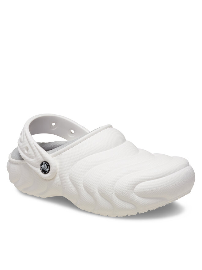 Crocs Iešļūcenes Crocs Classic Lined Overpuff Clog 210059 Balts