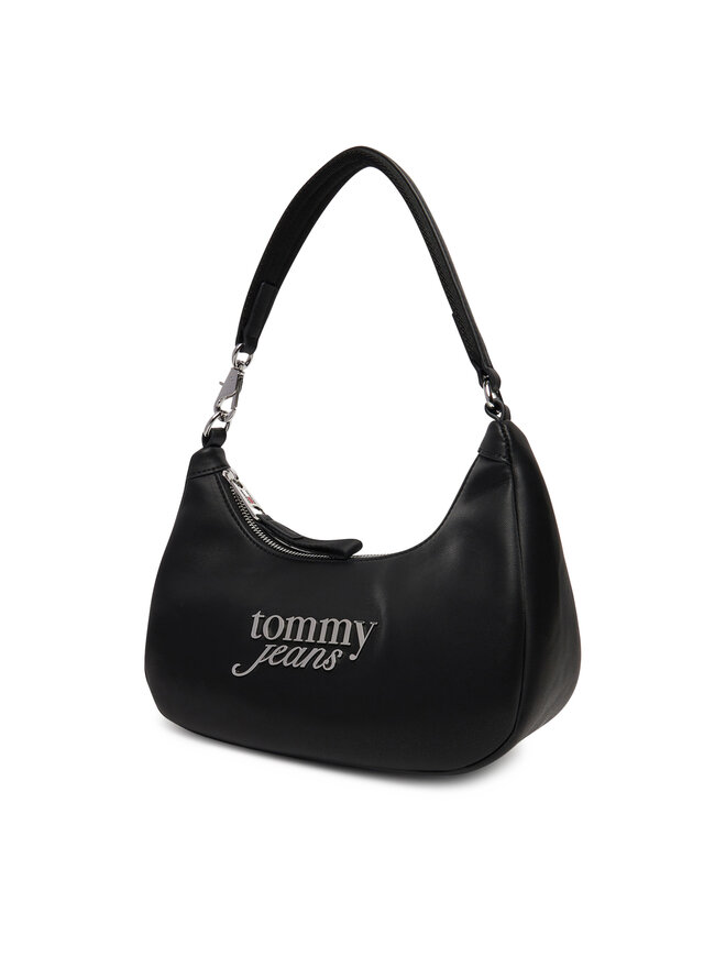 Tommy Jeans Handtasche Tommy Jeans Tjw Bold Script Shoulder Bag AW0AW17895 Schwarz