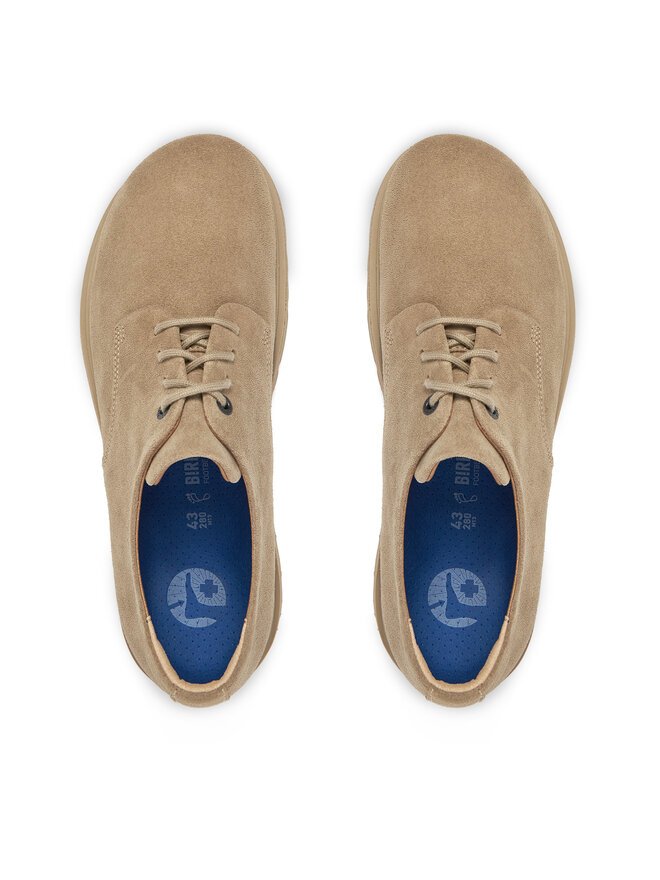 Birkenstock Туфлі Birkenstock Highwood Lace Low 1029696 Бежевий