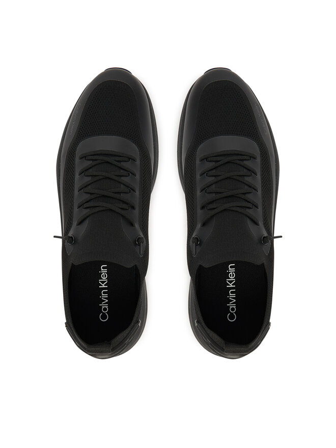 Calvin Klein Tenisice Calvin Klein Chunky Runner Lace Up Sock Knit YM0YM01457 Crna