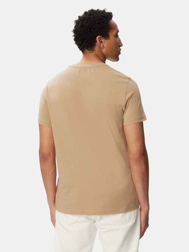 Tommy Hilfiger Tommy Hilfiger T-Shirt Logo Tee MW0MW11797 Beige Slim Fit