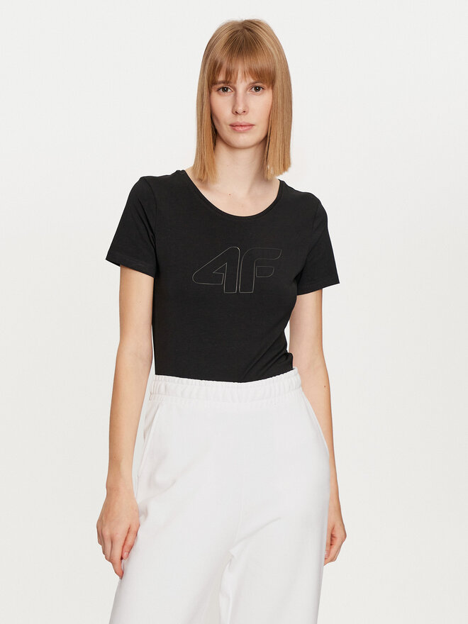 4F 4F Camiseta 4FWMM00TTSHF1846 Negro Slim Fit