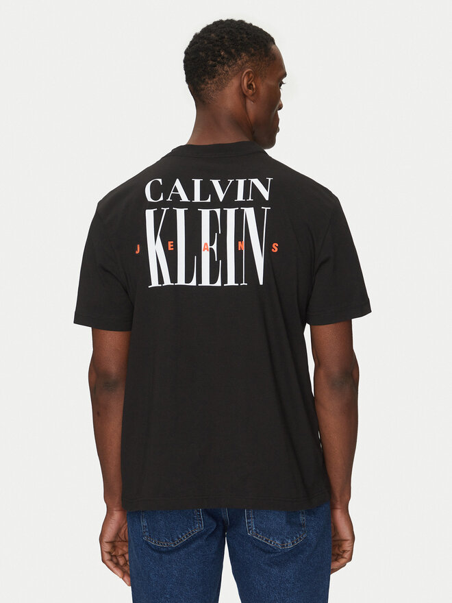 Calvin Klein Jeans Calvin Klein Jeans T-Shirt Serif Font Graphic J30J327473 Μαύρο Regular Fit
