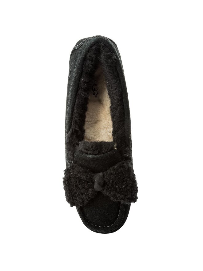 UGG W ANSLEY FUR BOW ブラック 6 UGG W ANSLEY FUR BOW
