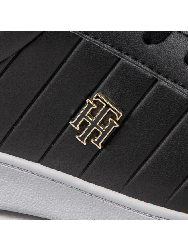 Tommy Hilfiger Tenisice Tommy Hilfiger Th Bio Court Sneaker Classic FW0FW06802 Crna