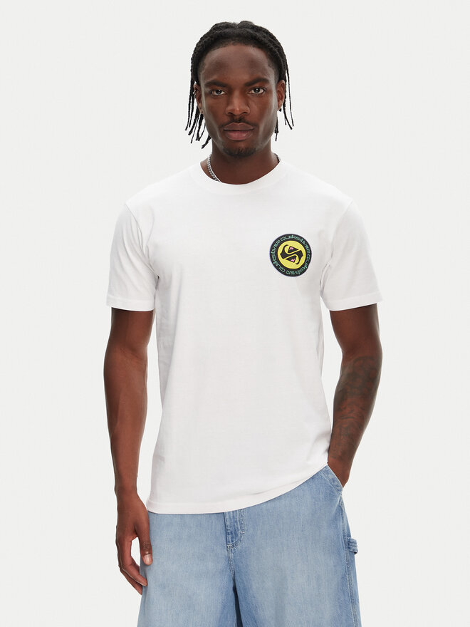 Quiksilver Quiksilver Marškinėliai Circle Back Ss EQYZT08054 Balta Regular Fit