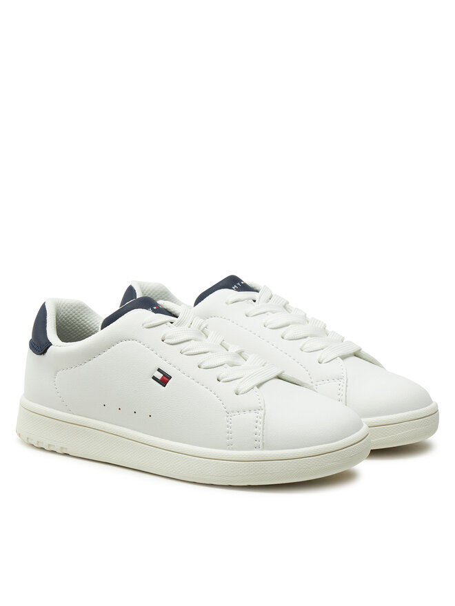 Tommy Hilfiger Tenisice Tommy Hilfiger Low Cut Lace-Up Sneaker T3X9-33848-1355 M Bijela
