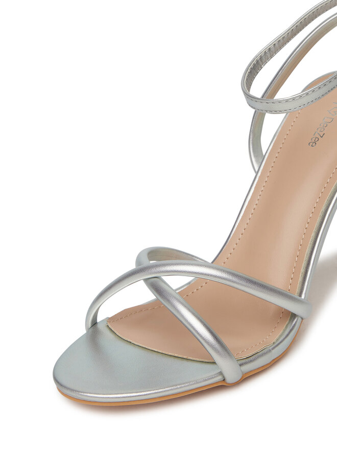 DeeZee Sandały DeeZee F89725-61 Srebrny
