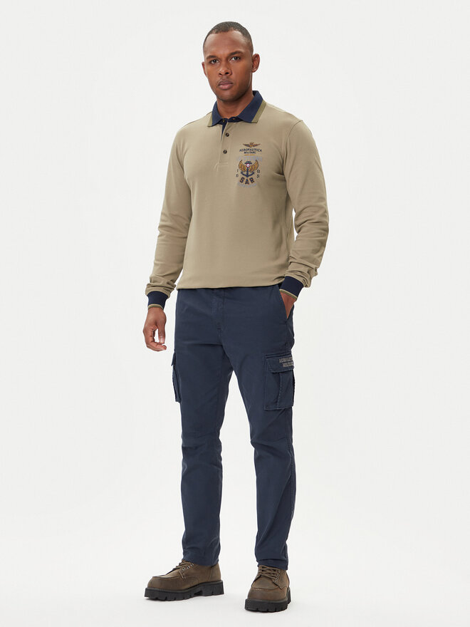 Aeronautica Militare Aeronautica Militare Pólóing 252PO1896UP00173 Khaki Regular Fit