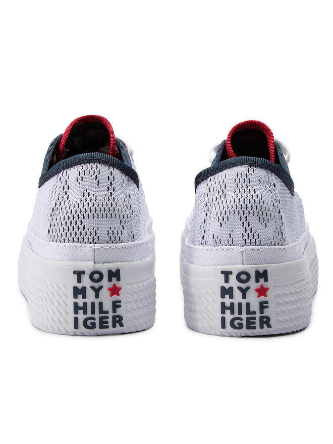 Tommy jacquard flatform sneaker cheap