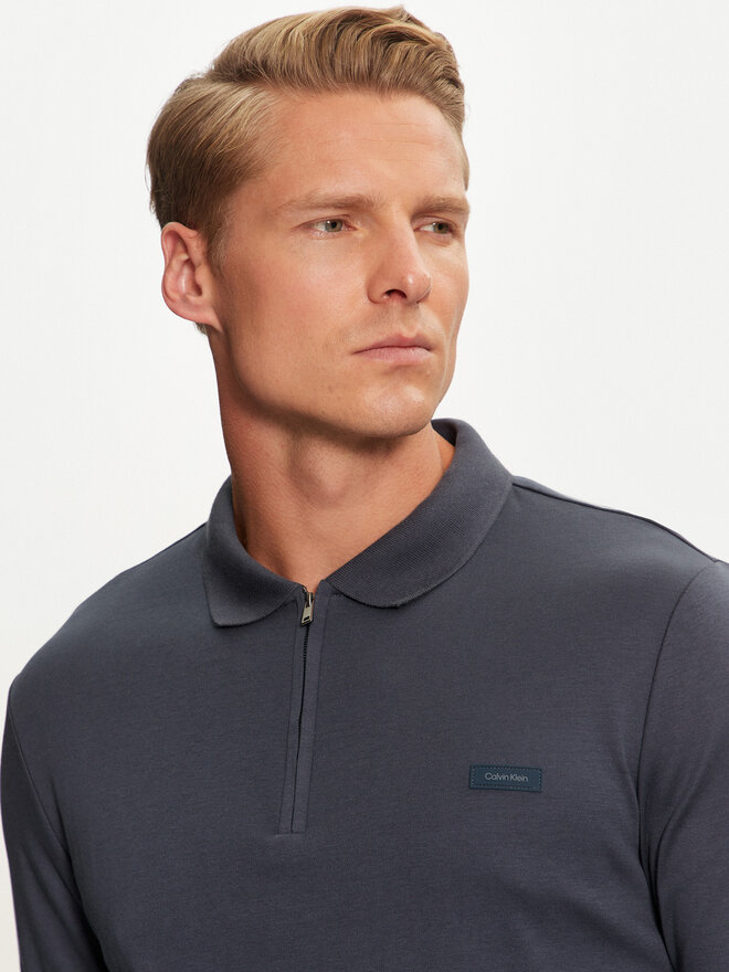 Calvin Klein Calvin Klein Pólóing K10K113586 Kék Slim Fit