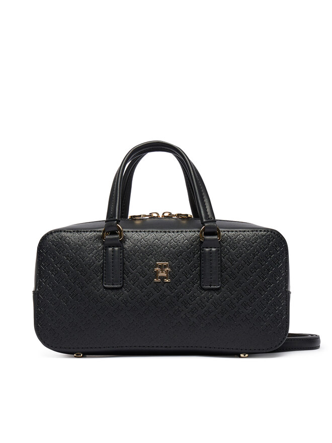 Tommy Hilfiger Handtasche Tommy Hilfiger Th Daily Crossover Mono AW0AW18415 Schwarz