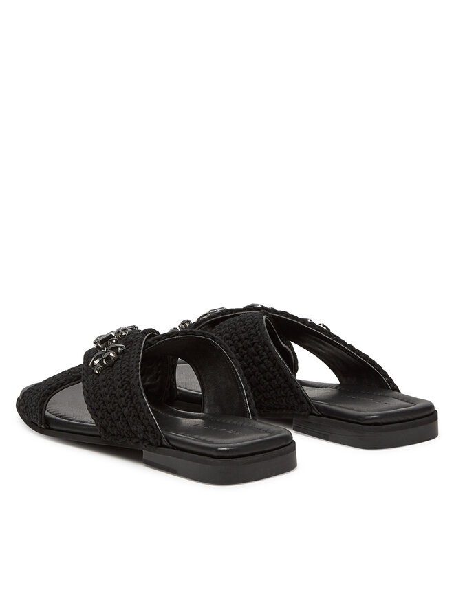 Inuikii Chanclas Inuikii Woven Crossed Stones 70104-369 Negro