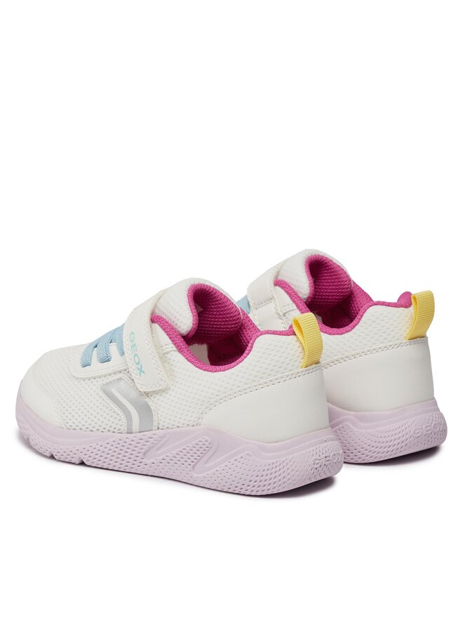 Geox Sneakersy Geox J Sprintye Girl J36FWB 01454 C0653 S Biały