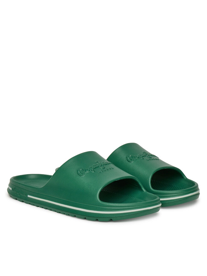 Pepe Jeans Natikači Pepe Jeans Beach Slide M PMS70159 Zelena