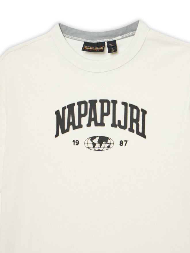 Napapijri Napapijri Marškinėliai S-Inot NP0A891F D Écru Regular Fit