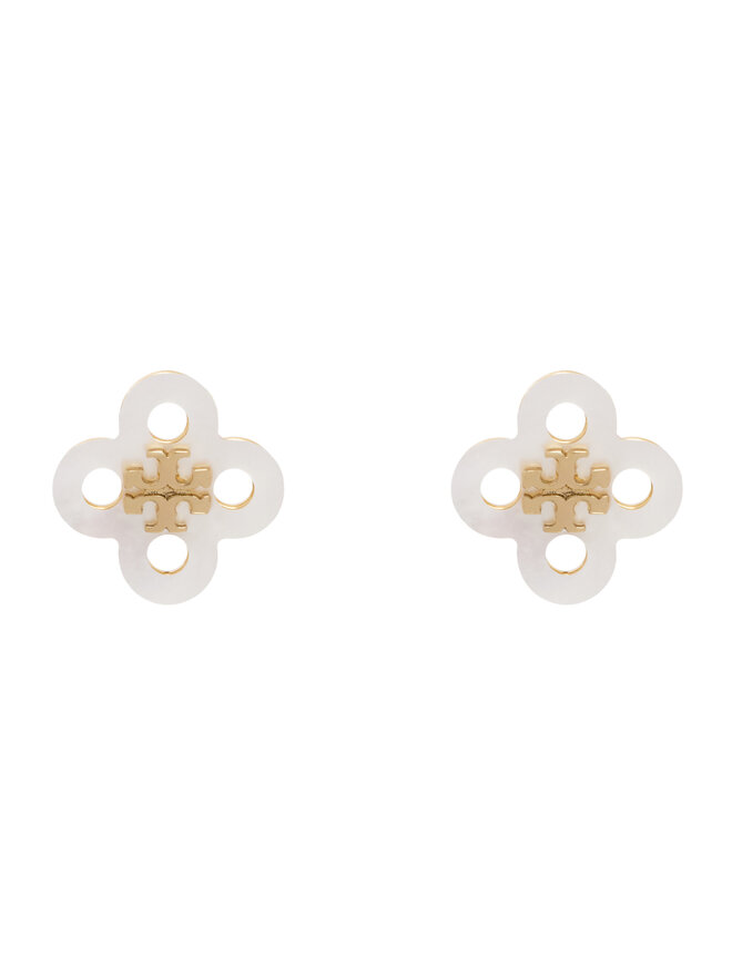 Tory Burch Ohrringe Tory Burch Clover Stud Earring 184411 Goldfarben