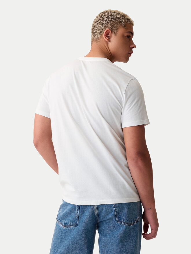 Gap Gap Marškinėliai 866774-01 Balta Regular Fit