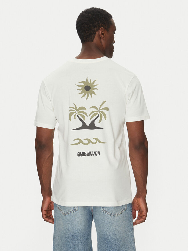Quiksilver Quiksilver Camiseta EQYZT08036 Écru Regular Fit