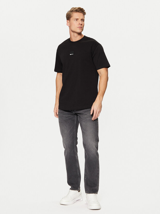 Karl Lagerfeld Jeans Karl Lagerfeld Jeans Póló A1M17011 Fekete Relaxed Fit