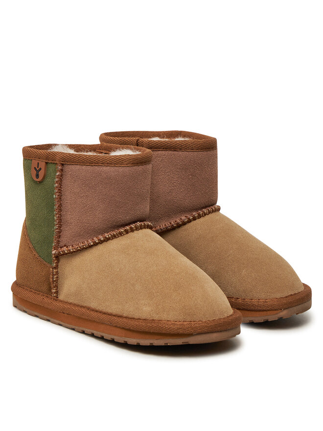 EMU Australia Sniega zābaki EMU Australia Wallaby Mini Patchwork K13105 Bēšs