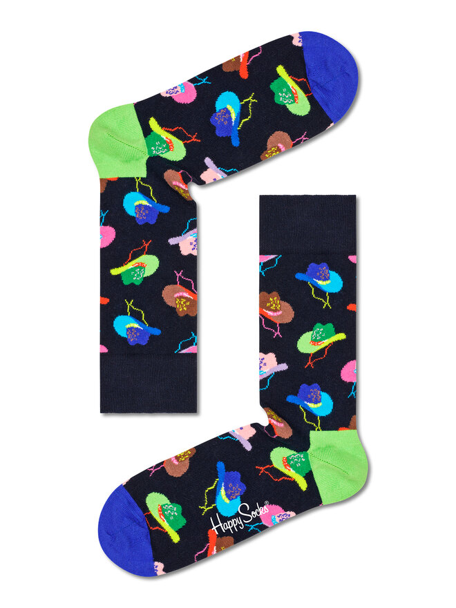 Happy Socks Set od 3 para unisex visokih čarapa Happy Socks XWET08-0200 Šarena