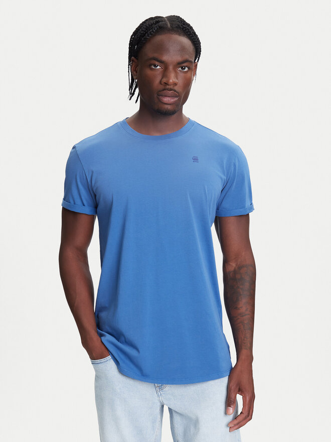 G-Star Raw G-Star Raw Marškinėliai Text Back D25971-2653 Mėlyna Relaxed Fit