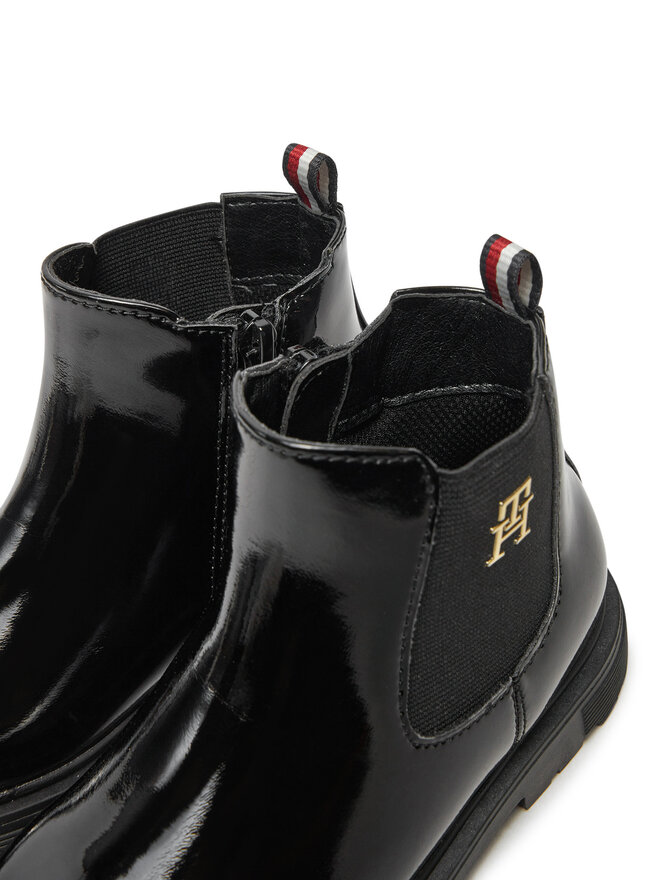 Tommy Hilfiger Botki Tommy Hilfiger Chelsea Boot T1A5-33563-0343 M Czarny