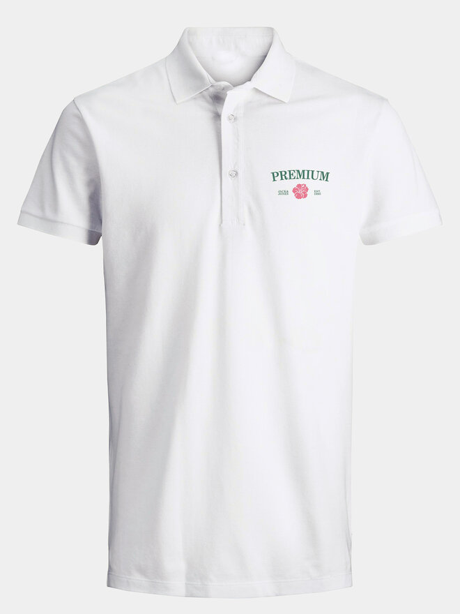 Jack&Jones Jack&Jones Poloshirt Jprblaalfie 12259678 Weiß Regular Fit