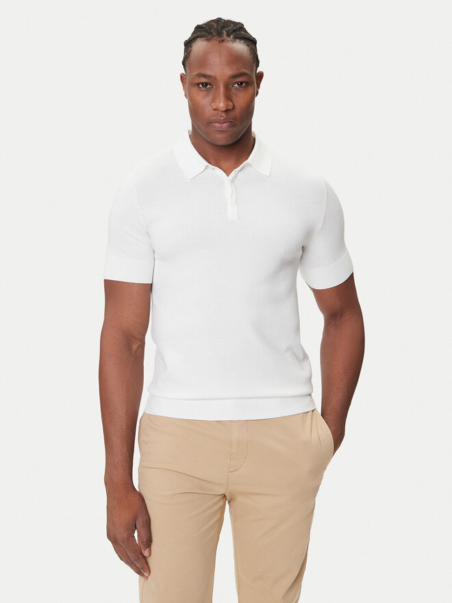 HUGO HUGO Poloshirt San Peter-CV 50536672 Weiß Regular Fit