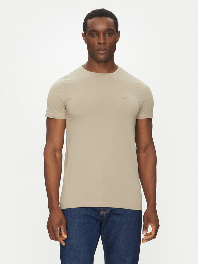 Calvin Klein Calvin Klein Camiseta K10K112724 Beis Slim Fit